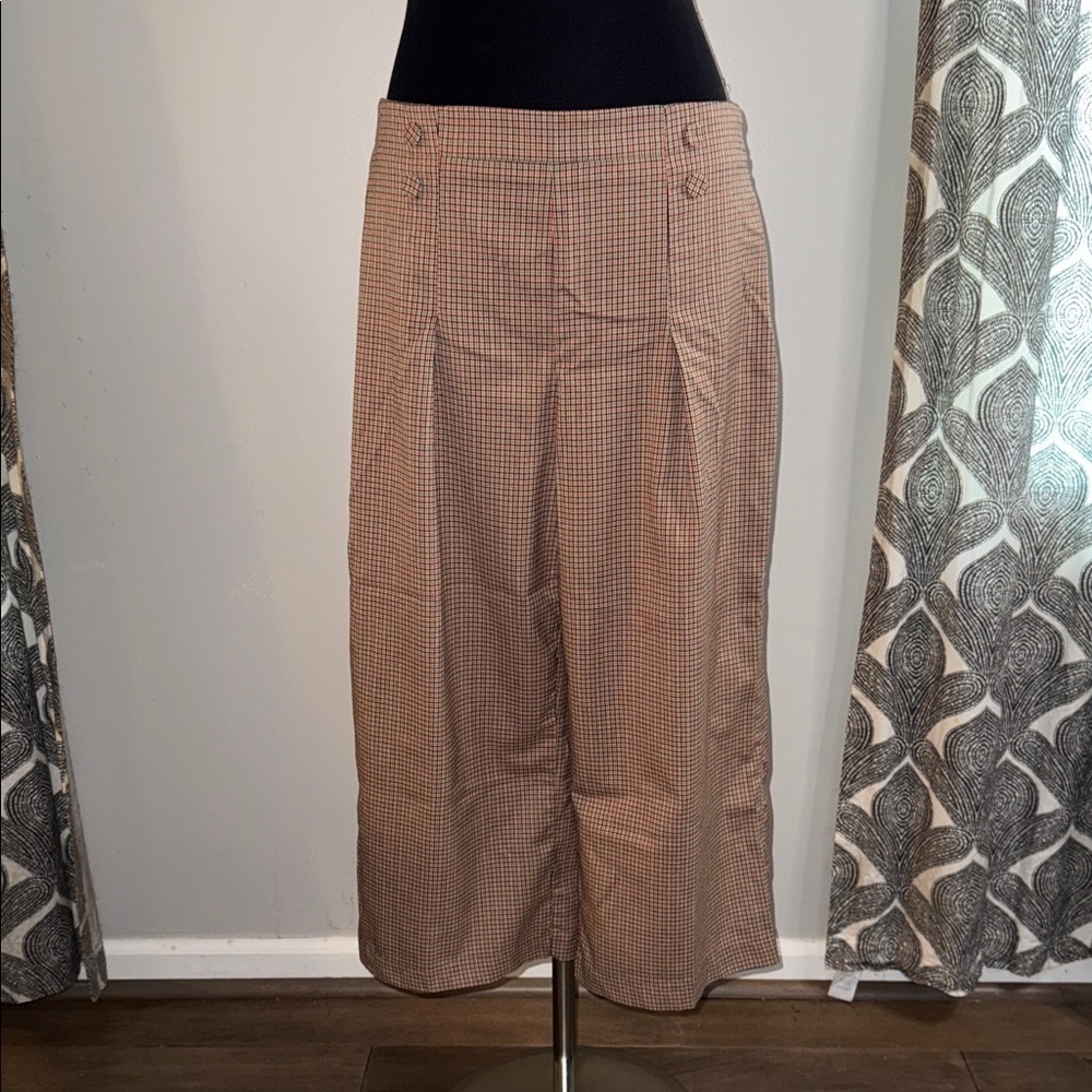 Riley & Rae Plaid Cropped Pants SZ 10
